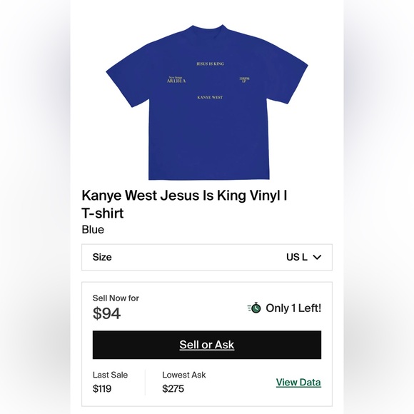 Yeezy / Los Angeles Apparel: Kanye West Jesus is King Vinyl - Picture 14 of 14